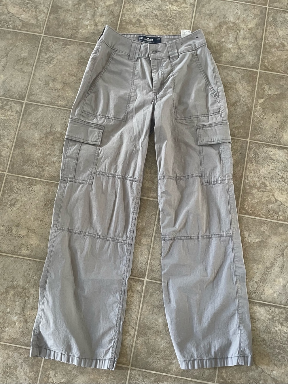 Light Gray Cargo Pants holister